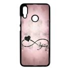 csajos lila infinity infinitis végtelen Huawei P Smart 2019 fekete tok