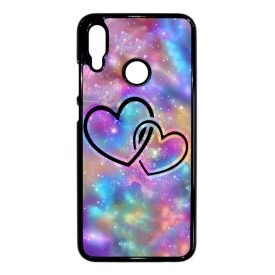 szerelem szerelmes szíves szivecskés hipster Huawei P Smart 2019 fekete tok