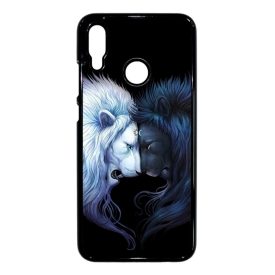 oroszlán napom csillagom yin yang szerelem love Huawei P Smart 2019 fekete tok