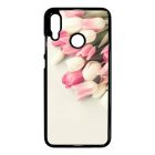 virágos tulipános tavaszi Huawei P Smart 2019 fehér tok