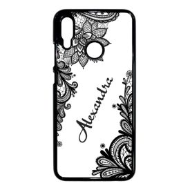 kérd a neveddel csipkés csajos Huawei P Smart 2019 fekete tok