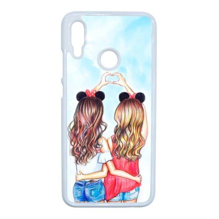 barátnők bff best friends forever legjobb barátnős besties Huawei P Smart 2019 fehér tok