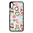 téli karácsonyi csajos mintás Huawei P Smart 2019 fehér tok