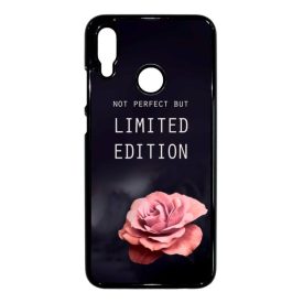 i am Not Perfect But Limited edition viragos rose rozsas Huawei P Smart 2019 fekete tok
