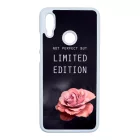 i am Not Perfect But Limited edition viragos rose rozsas Huawei P Smart 2019 fekete tok