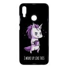 Unikornis - morcos reggel unicorn egyszarvú Huawei P Smart 2019 fekete tok