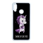 Unikornis - morcos reggel unicorn egyszarvú Huawei P Smart 2019 fekete tok