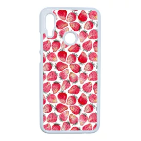 Strawberry BOOM - Eper mintás Huawei P Smart 2019 tok