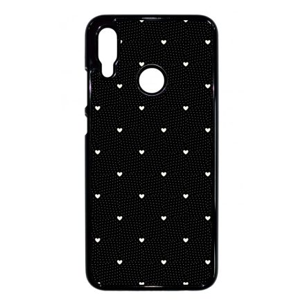 Elegáns szívecskés - BLACK - szives csajos  Huawei P Smart 2019 tok