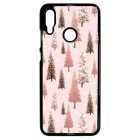 Rózsaszín karácsonyi fenyőfa mintás Huawei P Smart 2019 tok