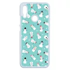 Cuki hóember mintás - Téli mintás Huawei P Smart 2019 tok