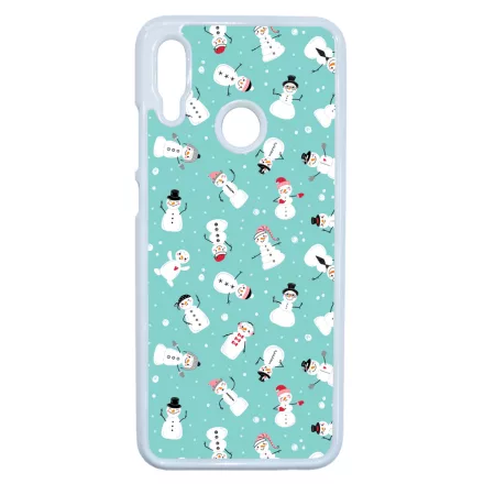 Cuki hóember mintás - Téli mintás Huawei P Smart 2019 tok