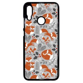 Szépséges téli róka mintás Huawei P Smart 2019 tok