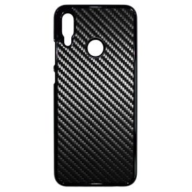 Ezüst karbon fiber mintás Huawei P Smart 2019 tok