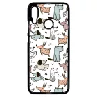 Tündéri rajzolt kutya mintás Huawei P Smart 2019 tok