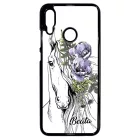 Rajzolt virágos lovas Huawei P Smart 2019 tok