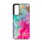 Pink gold Mixed Inks arany mintas marvanyos Huawei P Smart (2021) tok