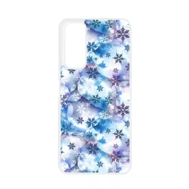 Téli Szépséges Hópihe mintás Huawei P Smart (2021) tok