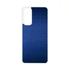 Gyönyörű kék karbon fiber mintás Huawei P Smart (2021) tok