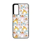 Tündéri Kawaii cica mintás Huawei P Smart (2021) tok