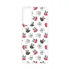 Cuki kávé és kutya mintás Huawei P Smart (2021) tok