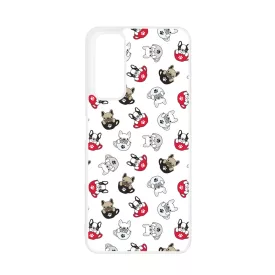 Cuki kávé és kutya mintás Huawei P Smart (2021) tok