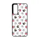 Cuki kávé és kutya mintás Huawei P Smart (2021) tok