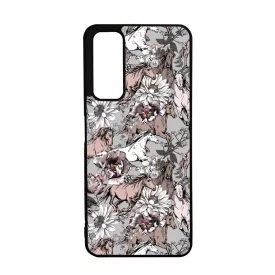 Csodaszép szürke vintage lovas mintás Huawei P Smart (2021) tok