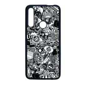 stickerbomb matricabomba Huawei P Smart Z fekete tok
