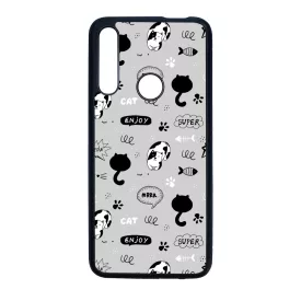Mrrr Cuki Cica mintás Huawei P Smart Z tok