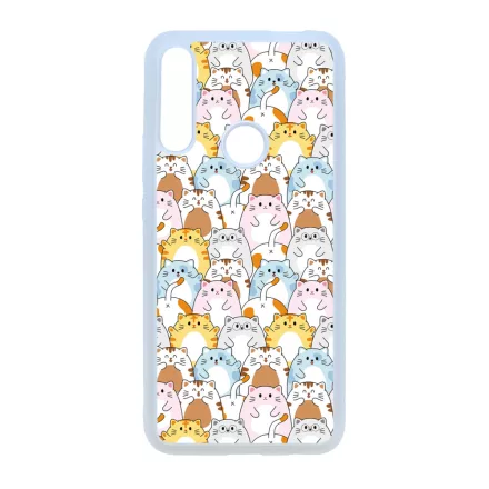 Tündéri Kawaii cica mintás Huawei P Smart Z tok