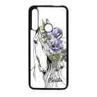Rajzolt virágos lovas Huawei P Smart Z tok