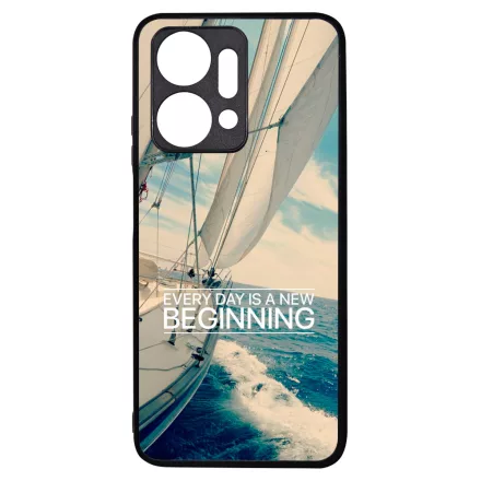 Minden nap egy új kezdet vitorlás tenger nyár Honor X7a tok