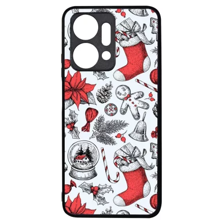 téli karácsonyi mintás textúra Honor X7a tok