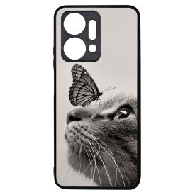 Cica és Pillangó - macskás Honor X7a tok