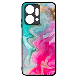 Pink gold Mixed Inks arany mintas marvanyos Honor X7a tok