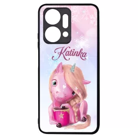 Unikornis és kávé - Téli mintás Honor X7a tok