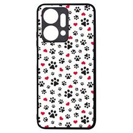 Szívecskés kutya mancs mintás Honor X7a tok