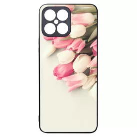 virágos tulipános tavaszi Honor X8 tok