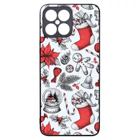 téli karácsonyi mintás textúra Honor X8 tok