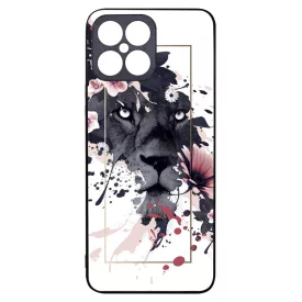 Gyönyörű oroszlán ajándék nőknek valentin napra Honor X8 tok