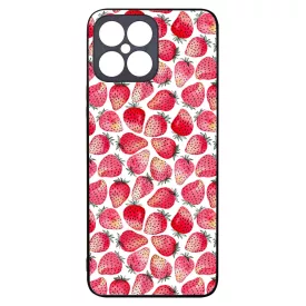 Strawberry BOOM - Eper mintás Honor X8 tok