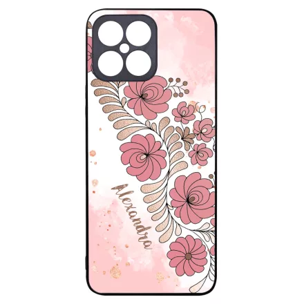 Kérd a neveddel - RoseGold Matyó magyar mintás hungarian folk Honor X8 tok