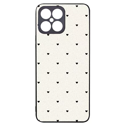 Elegáns szívecskés - CREAM - szives csajos Honor X8 tok