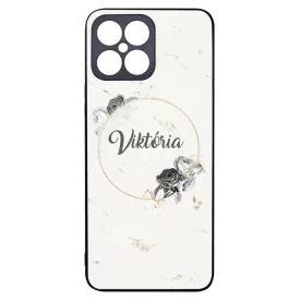 marble marvany mintas Rozsa viragos Honor X8 tok