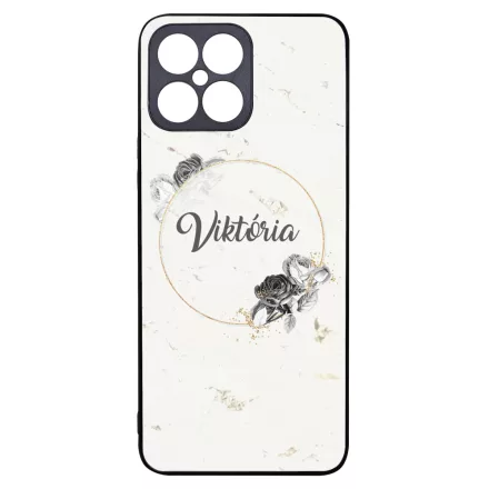 marble marvany mintas Rozsa viragos Honor X8 tok