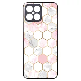 Geometric Rose Gold marvanyos marvany mintas Honor X8 tok