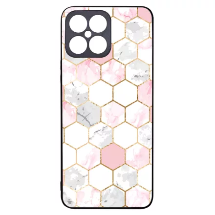 Geometric Rose Gold marvanyos marvany mintas Honor X8 tok