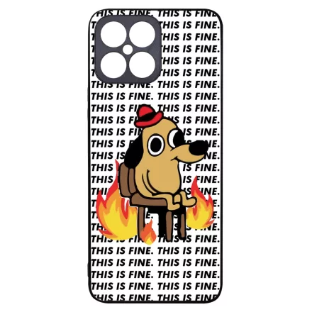 This is fine DOG kutyas meme Honor X8 tok