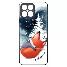 Tündéri róka - Téli mintás Honor X8 tok